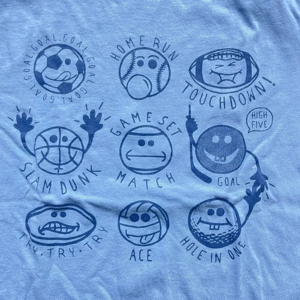 Gap Kids Boys Blue Graphic Short sleeve Shirt Medium(8-9)